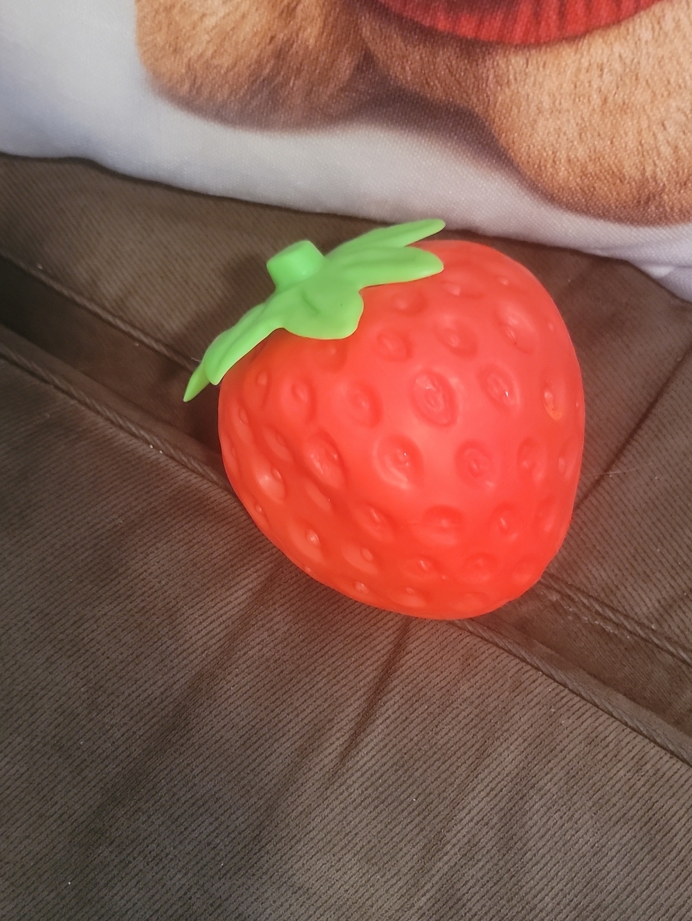 Squishmallows Strawberry Squishy Toy - Red with Green Top